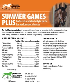 ANIMAL HEALTH INT Summer Games Plus Electrolyte Paste Hot