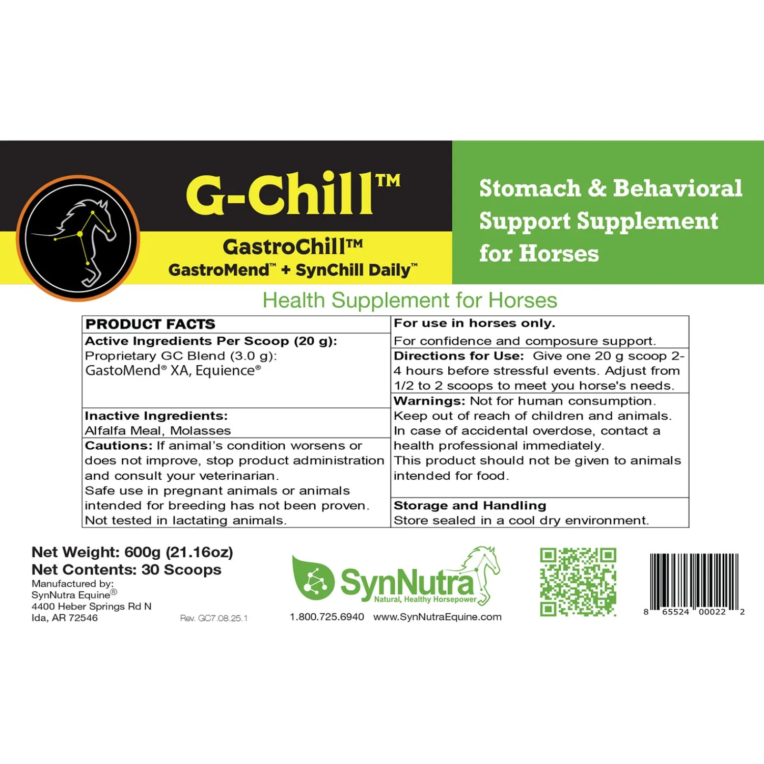 SYNNUTRA EQUINE ® GastroChill™ Pellets Hot
