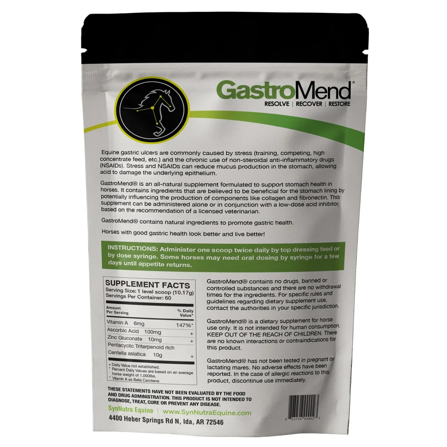 SYNNUTRA EQUINE ® GastroMend® Powder Best