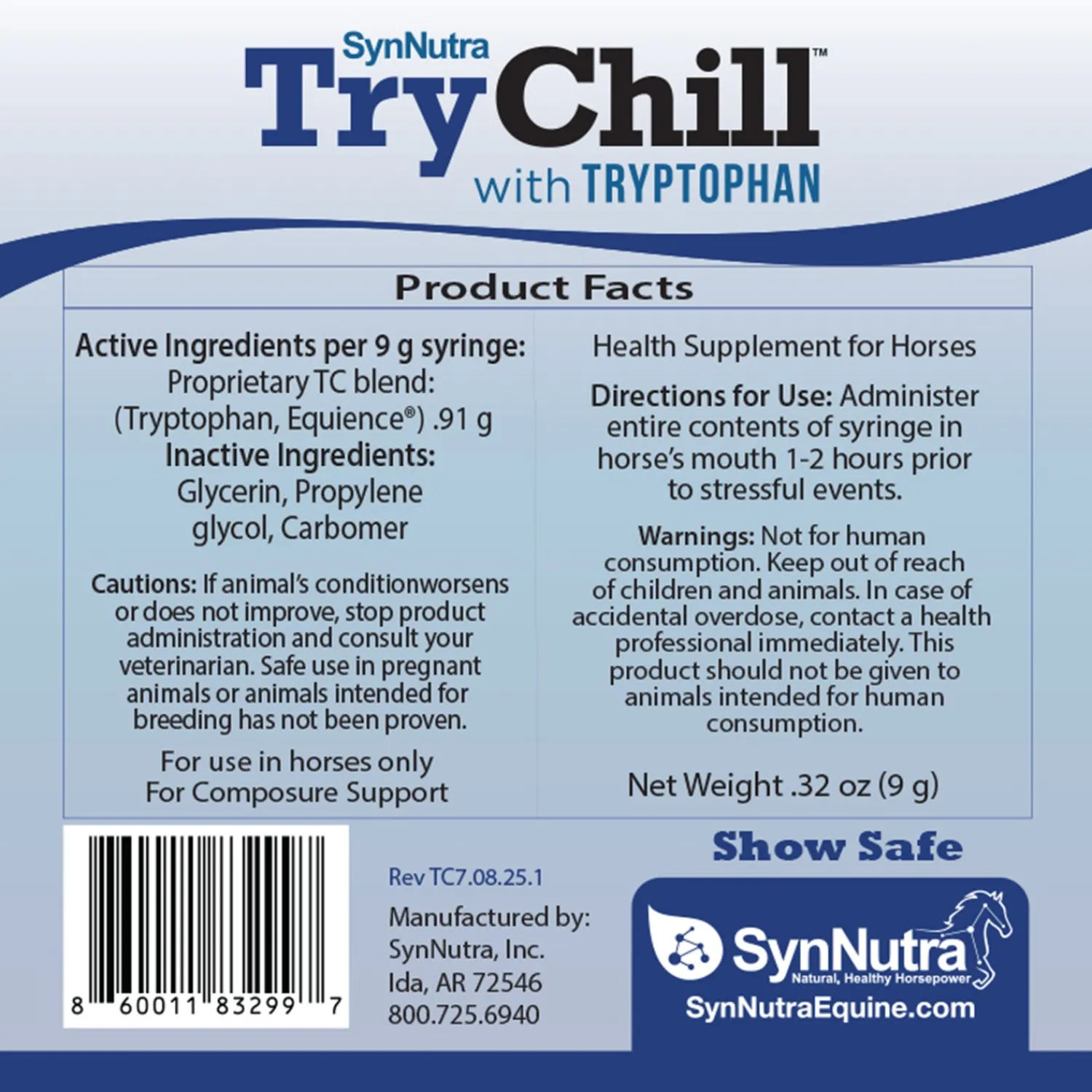 SYNNUTRA EQUINE ® Trychill™ Gel Outlet