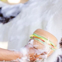 DREAMERS N SCHEMERS The Tack Hack Burger Body Sponge Mixed New