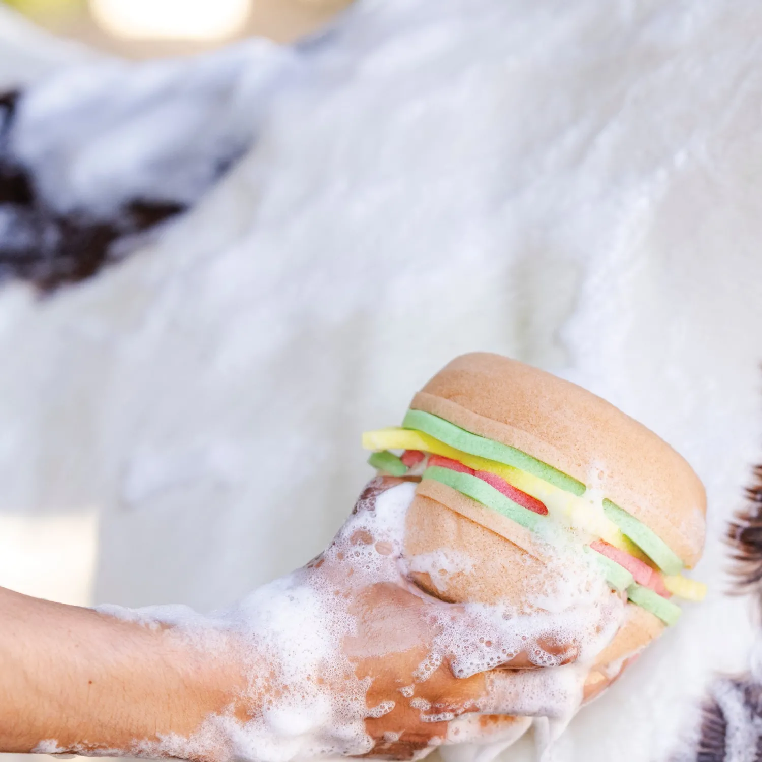 DREAMERS N SCHEMERS The Tack Hack Burger Body Sponge Mixed New