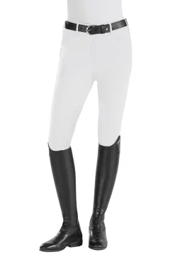 TAILORED SPORTSMAN The ™ Ladies’ Techno Midweight Silicone Front-Zip Knee-Patch Breech White Hot