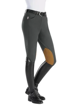 TAILORED SPORTSMAN The ™ Techno Front-Zip Mid-Rise Clarino™ Knee Patch Graphite Online