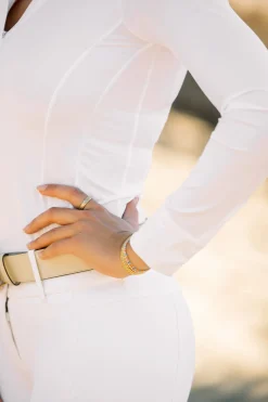 TKEQ THE SHOP TKEQ Skylar Long Sleeve Competition Shirt White Best