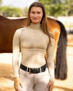 TKEQ THE SHOP TKEQ Ladies’ Chloe High-Collar Long Sleeve Top Cairo Outlet