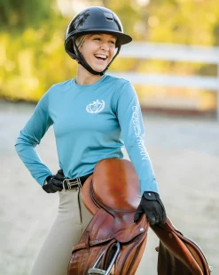 TKEQ THE SHOP TKEQ Ladies’ Crest Sustainable Long Sleeve Shirt Online