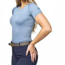 TKEQ THE SHOP TKEQ Ladies’ Kennedy Short Sleeve Shirt 2.0 Denim Best