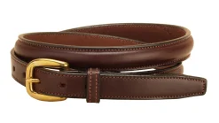 TORY LEATHER 3/4" Raised Leather Belt Sale