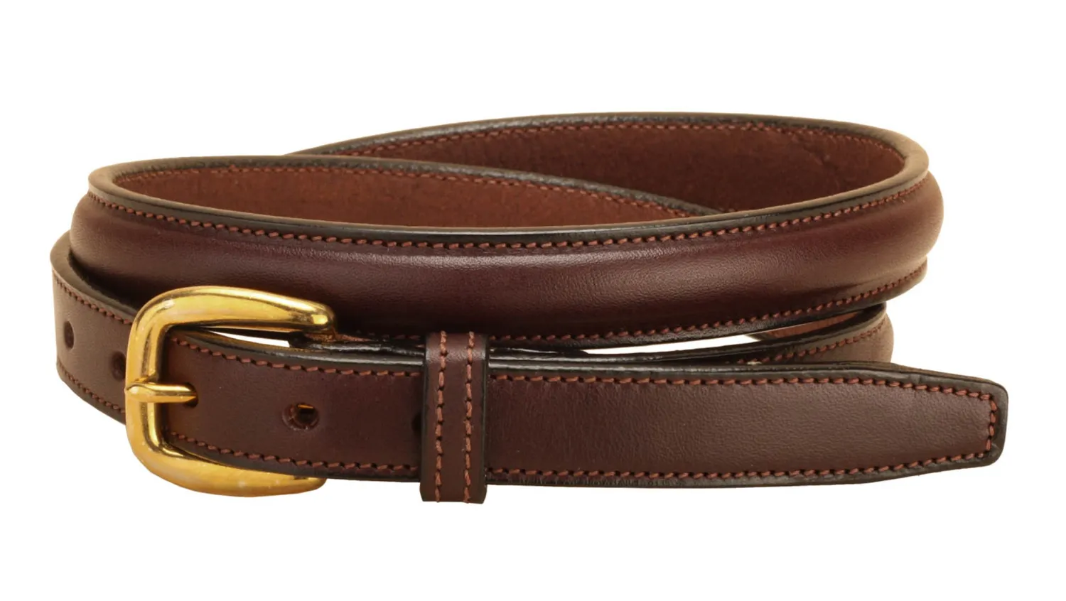 TORY LEATHER 3/4" Raised Leather Belt Sale