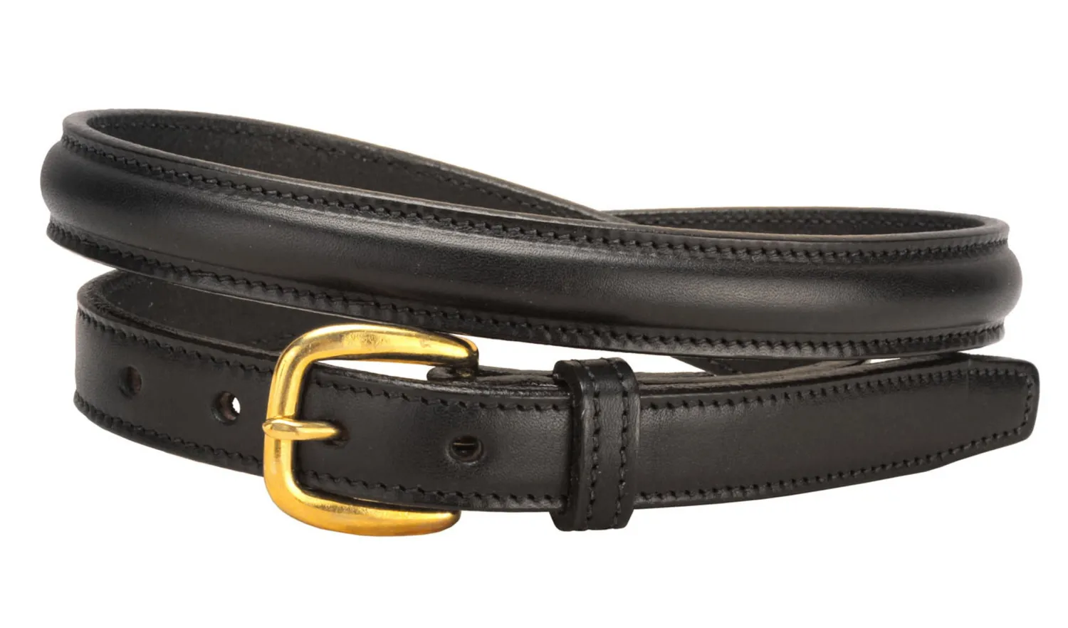 TORY LEATHER 3/4" Raised Leather Belt Sale