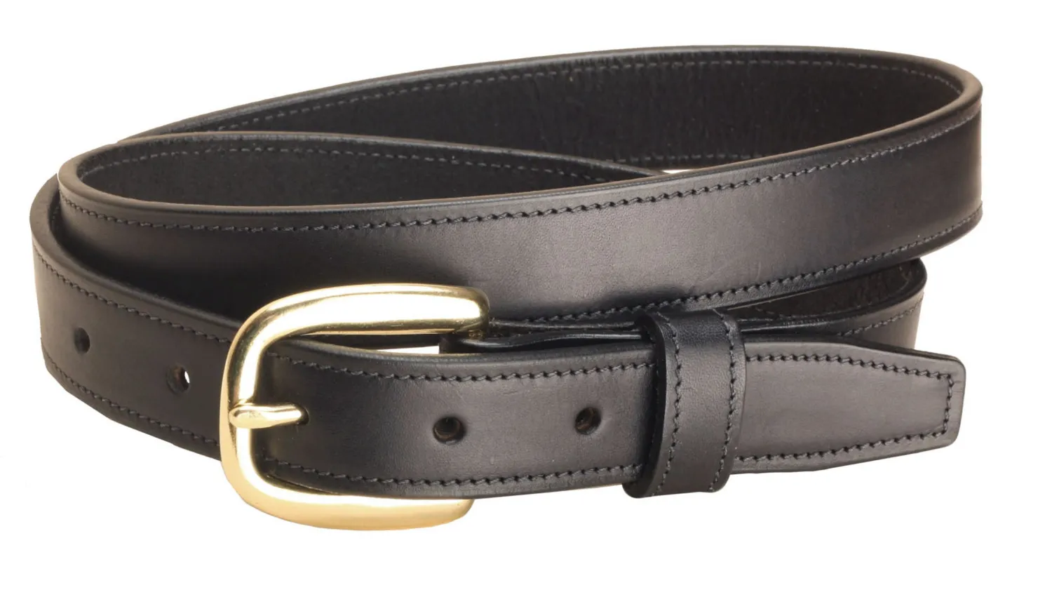 TORY LEATHER 1" Stitched Leather Belt
