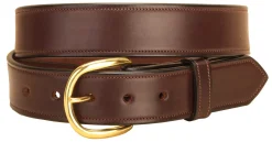 TORY LEATHER Classic Stitched 1½" Belt Hot