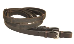 TORY LEATHER Company 3/4" x 54" Rubber Web Reins with Buckle Bit Ends Outlet