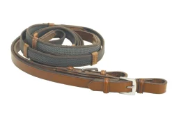 TORY LEATHER Company 3/4" x 54" Rubber Web Reins with Buckle Bit Ends Outlet