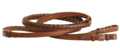 TORY LEATHER Company 5/8" x 60" Five-Plait Braided English Reins with Buckle Bit Ends Best