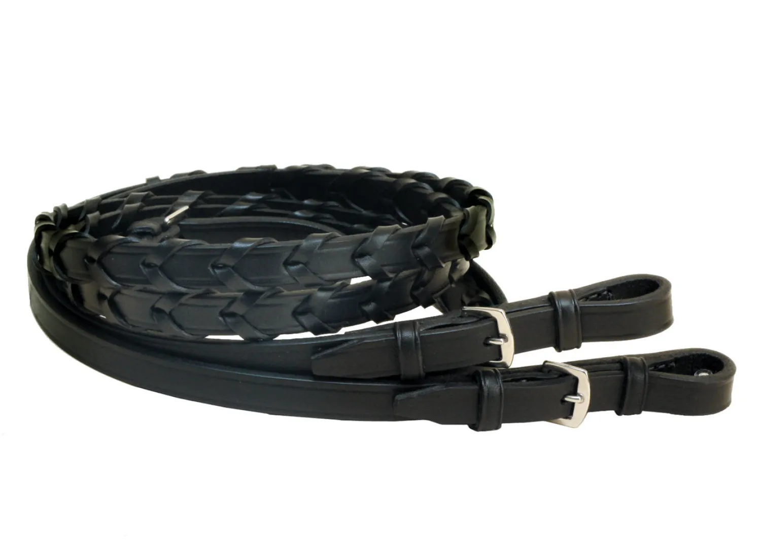 TORY LEATHER Company 5/8" x 54" Laced Reins with Buckle Bit Ends Best