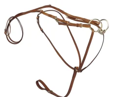 TORY LEATHER Company German Martingale Rein Set Hot
