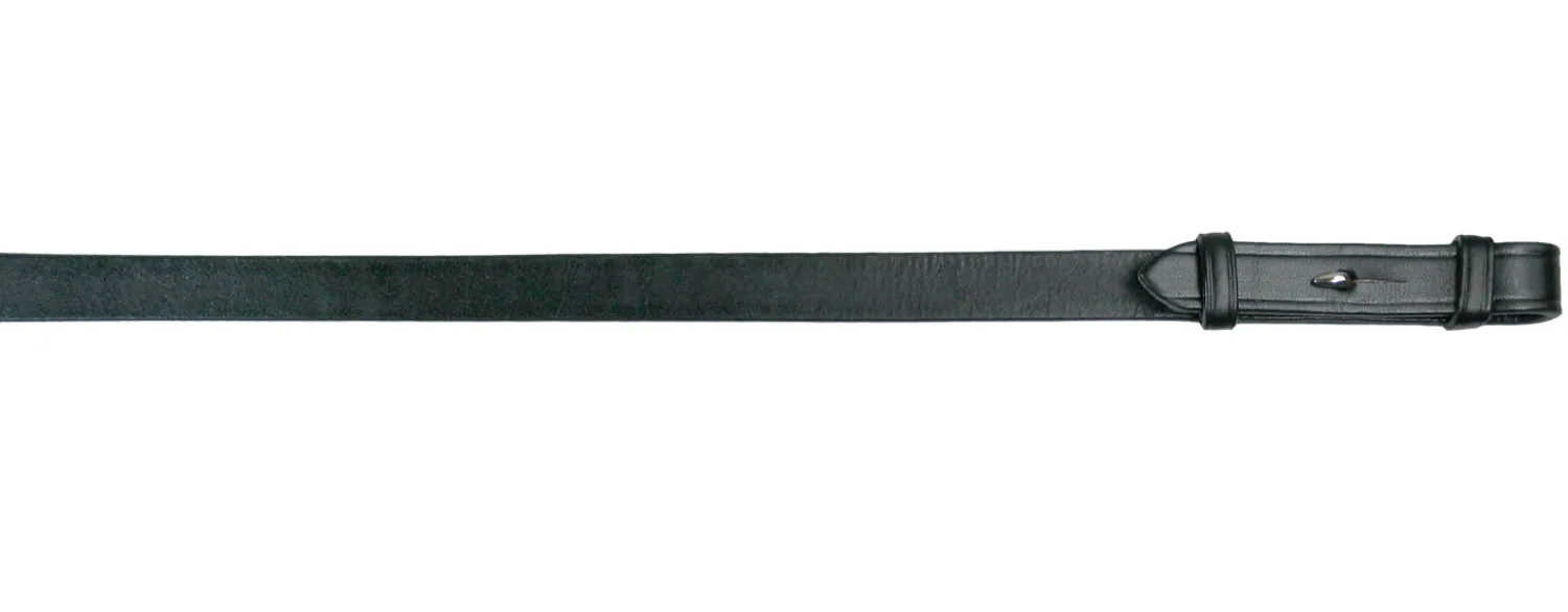 TORY LEATHER Company Leather Reins with Hand Stops Black New