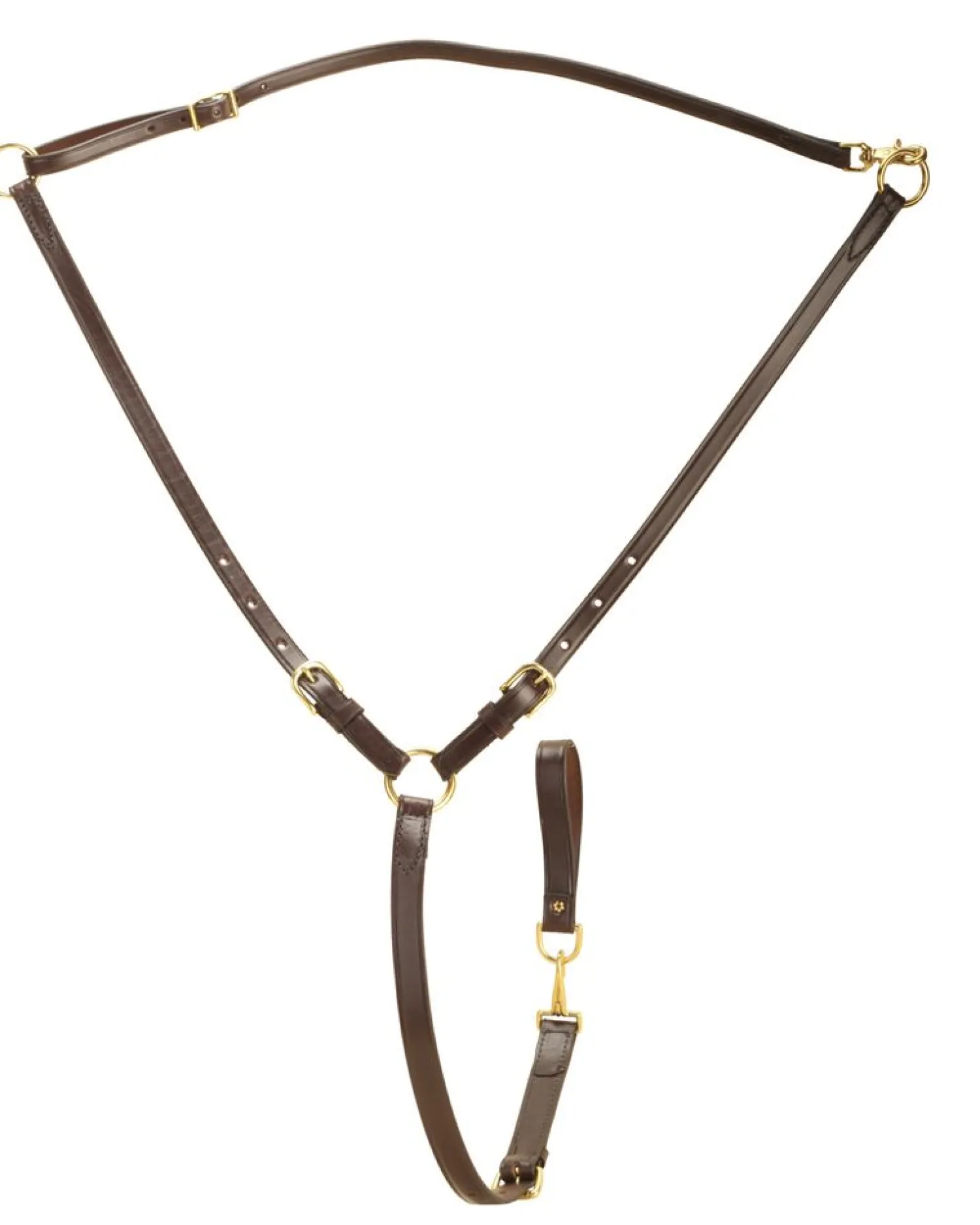 TORY LEATHER Company Martingale with Solid Brass Hardware New