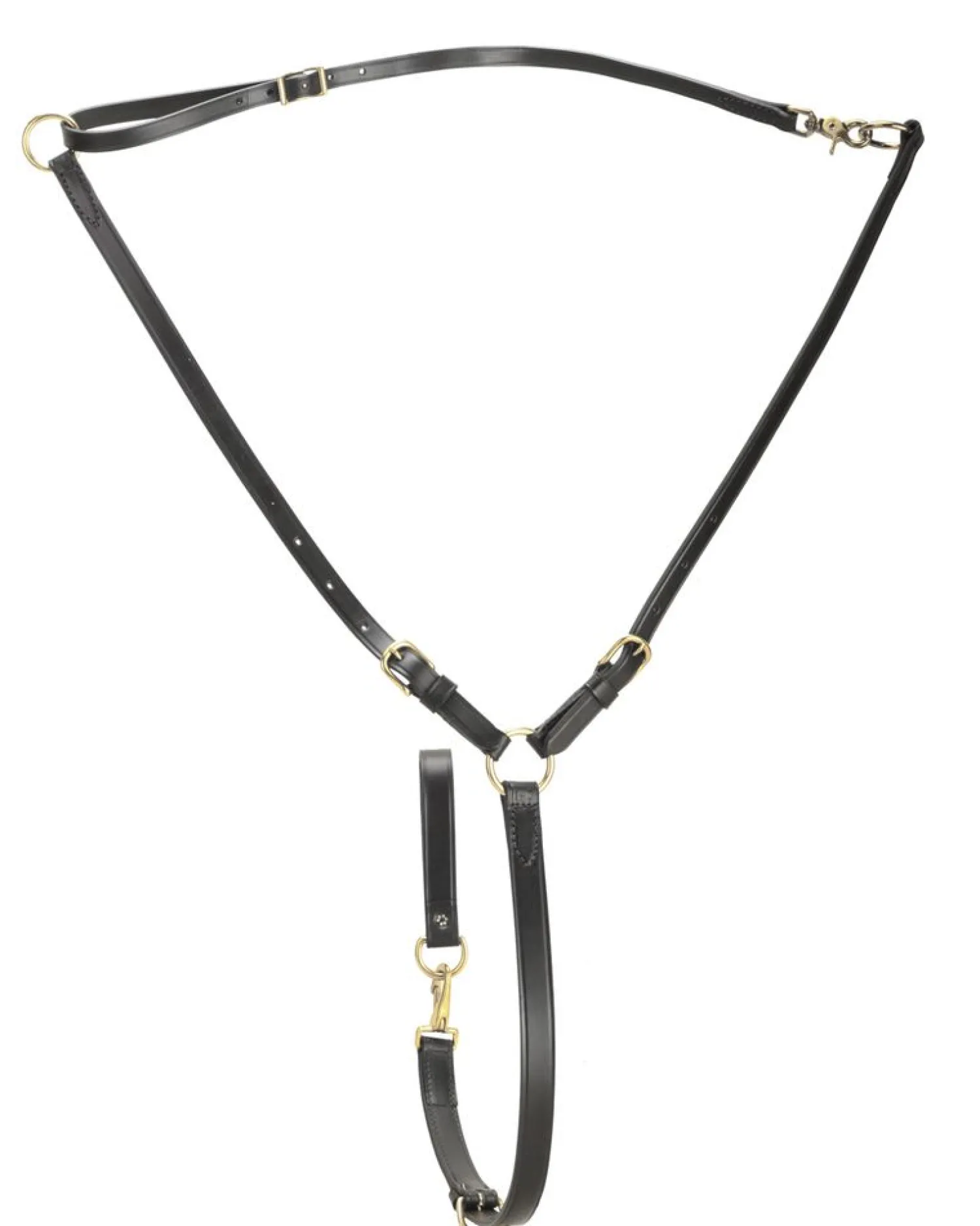 TORY LEATHER Company Martingale with Solid Brass Hardware New