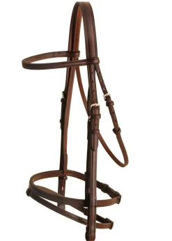 TORY LEATHER Company Raised Flash Bridle Havana Clearance