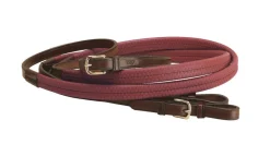 TORY LEATHER Company Rubber Grip Leather Reins with Buckle Ends Clearance