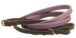 TORY LEATHER Company Rubber Grip Leather Reins with Buckle Ends Clearance