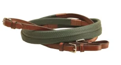 TORY LEATHER Company Rubber Grip Leather Reins with Buckle Ends Clearance