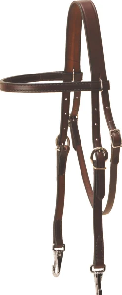 TORY LEATHER Quick Change English Training Headstall Havana Hot