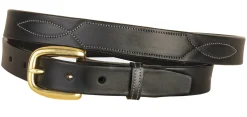 TORY LEATHER Stitched Pattern Belt Sale