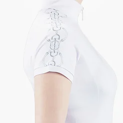 TREDSTEP-CLOTHING Tredstep Ireland™ Ladies’ Snaffle Short Sleeve Competition Shirt White Hot