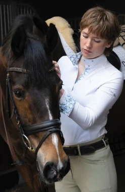 TREDSTEP-CLOTHING Tredstep™ Ladies’ Milan Long Sleeve Show Shirt Best