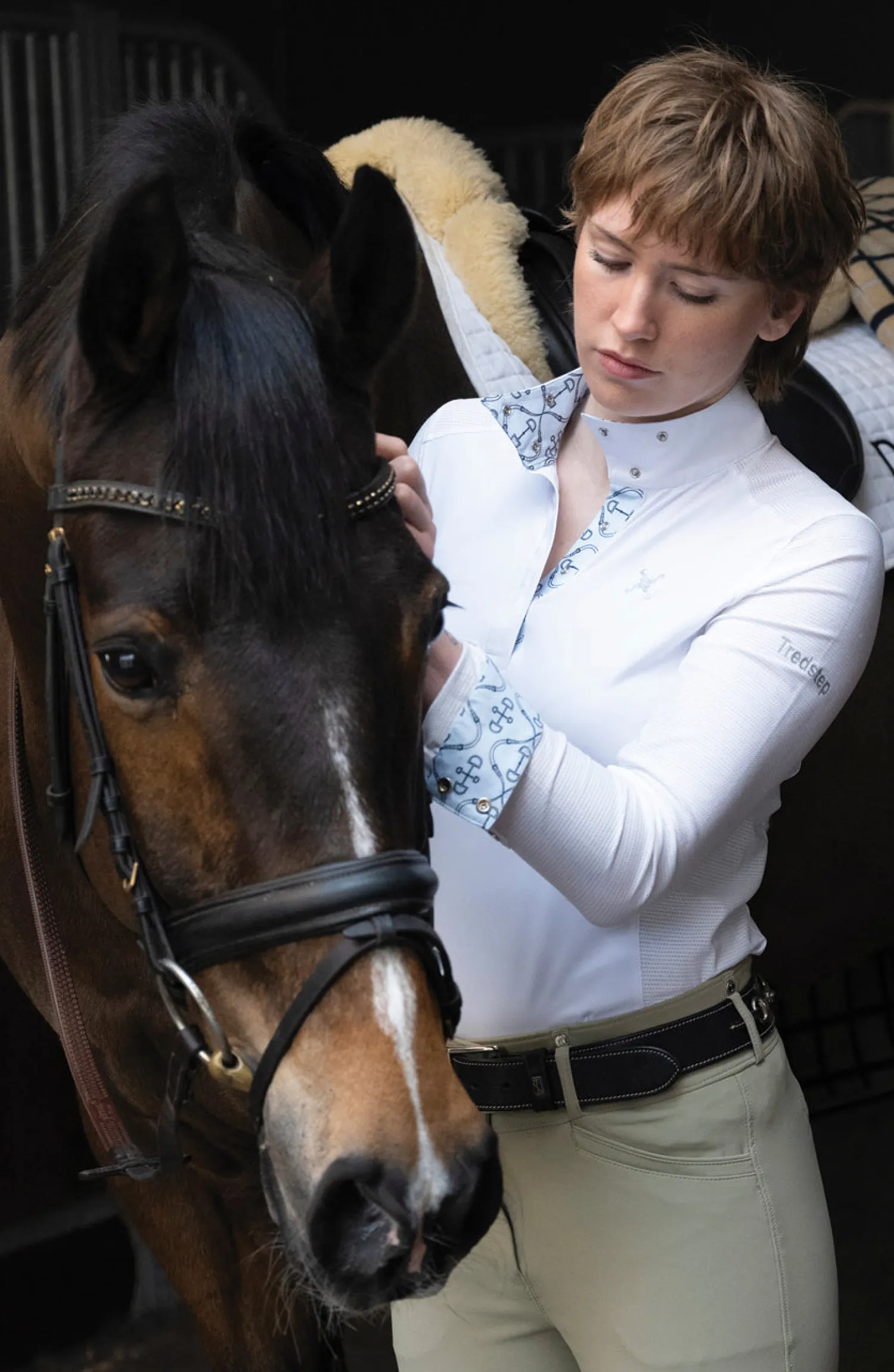 TREDSTEP-CLOTHING Tredstep™ Ladies’ Milan Long Sleeve Show Shirt Best