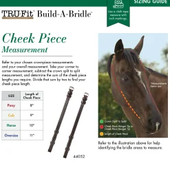 KINGS INTERNATIONAL TRU-Fit™ Build-A-Bridle™ Cheek Pieces Chocolate Hot