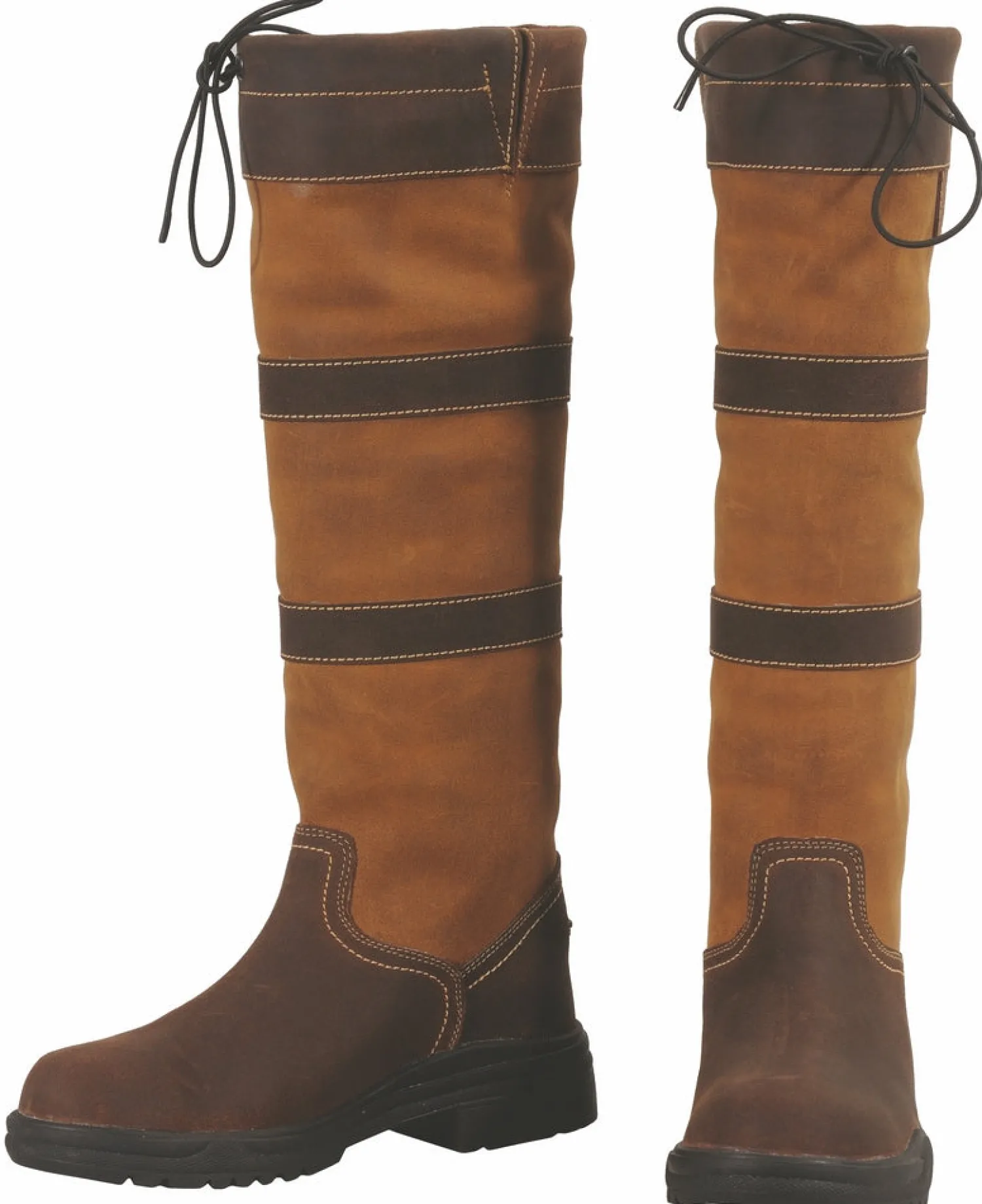 JPC EQUESTRIAN TuffRider® Children’s Lexington Waterproof Tall Country Boots Chocolate/Fawn Outlet