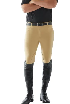 JPC EQUESTRIAN TuffRider® Men’s Cotton Knee-Patch Breech New