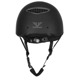 JPC EQUESTRIAN TuffRider® Starter Helmet with Carbon Fiber Grill Black Hot