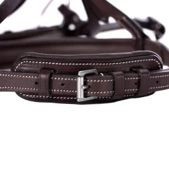 EQUINAVIA Valkyrie Pony Fancy-Stitched Hunter Bridle & Reins Chocolate Brown Hot