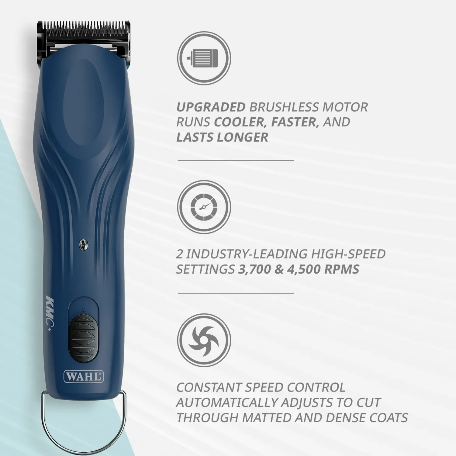 WAHL CLIPPER CORP Wahl® KMC+™ 2-Speed Cordless Clipper No. 10 Navy Sale