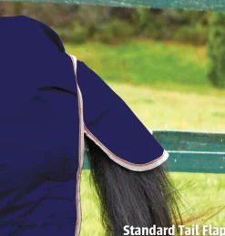 WEATHERBEETA ® ComFiTec™ Essential Combo Neck Medium-Weight Turnout Blanket Navy/Silver/Red Discount