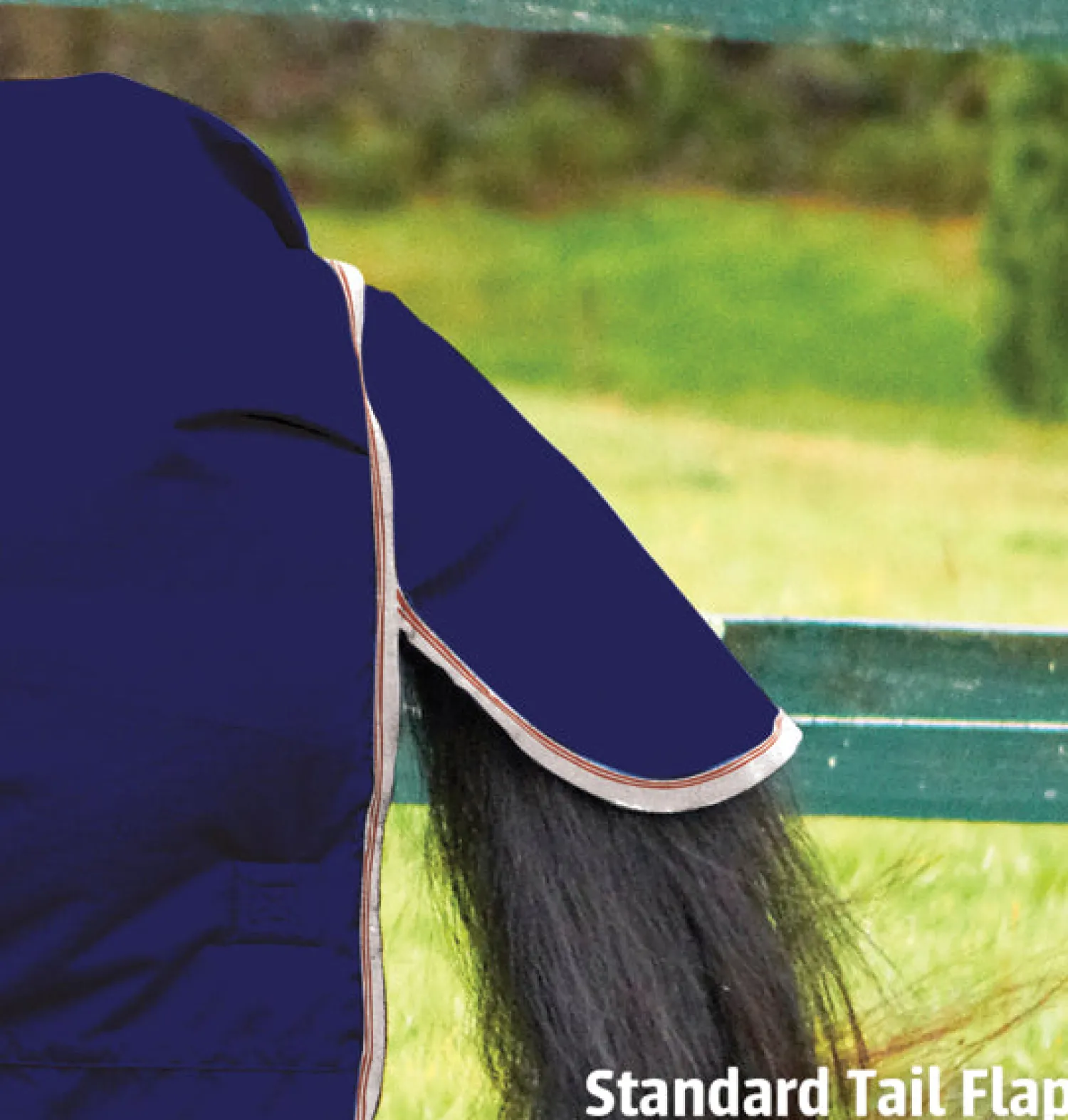 WEATHERBEETA ® ComFiTec™ Essential Combo Neck Medium-Weight Turnout Blanket Navy/Silver/Red Discount