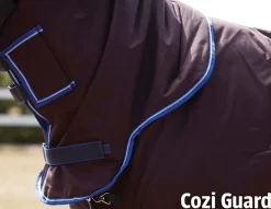 WEATHERBEETA ® ComFiTec™ Ultra Cozi II Detach-A-Neck Medium-Weight Turnout Blanket Charcoal/Blue/White Sale