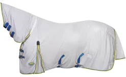 WEATHERBEETA ® ComFiTec™ Zephyr Plus Mesh Combo Neck Fly Sheet Silver/Blue/Lemon Outlet