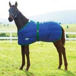WEATHERBEETA ® Growing Foal 420D Standard Neck Medium-Weight Blanket Navy/Hunter