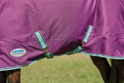 WEATHERBEETA ® Pony ComFiTec™ Premier Free II Standard Neck Lite Turnout Purple/Navy/Mint Discount