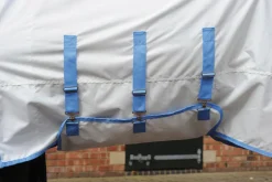 WEATHERBEETA ® Sweet Itch Shield with Combo Neck White/Blue New