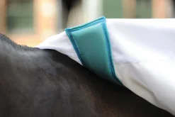 WEATHERBEETA ® Sweet Itch Shield with Combo Neck White/Blue New