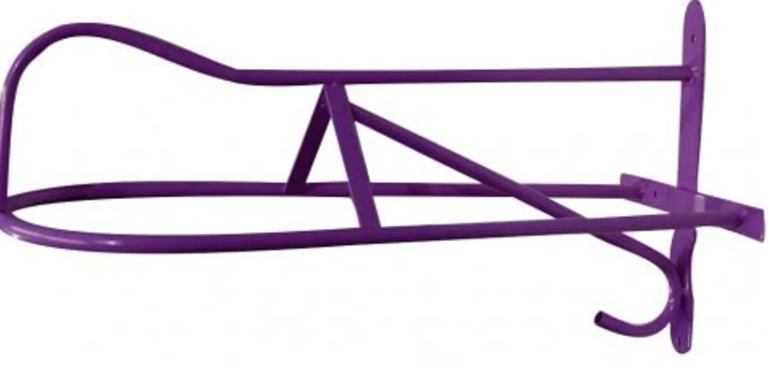 SHILOH STABLES TACK Western or English Wall-Mount Saddle Rack with Hook Best