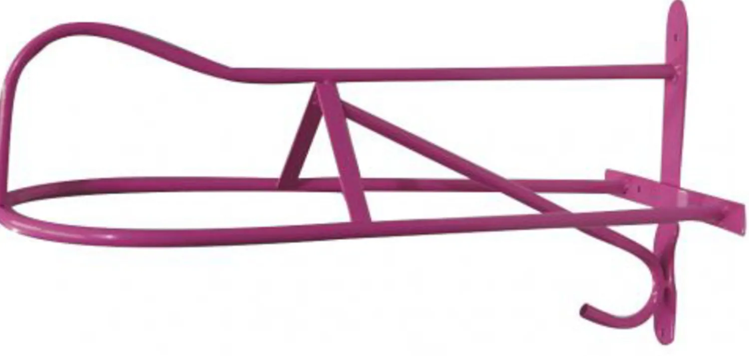 SHILOH STABLES TACK Western or English Wall-Mount Saddle Rack with Hook Best